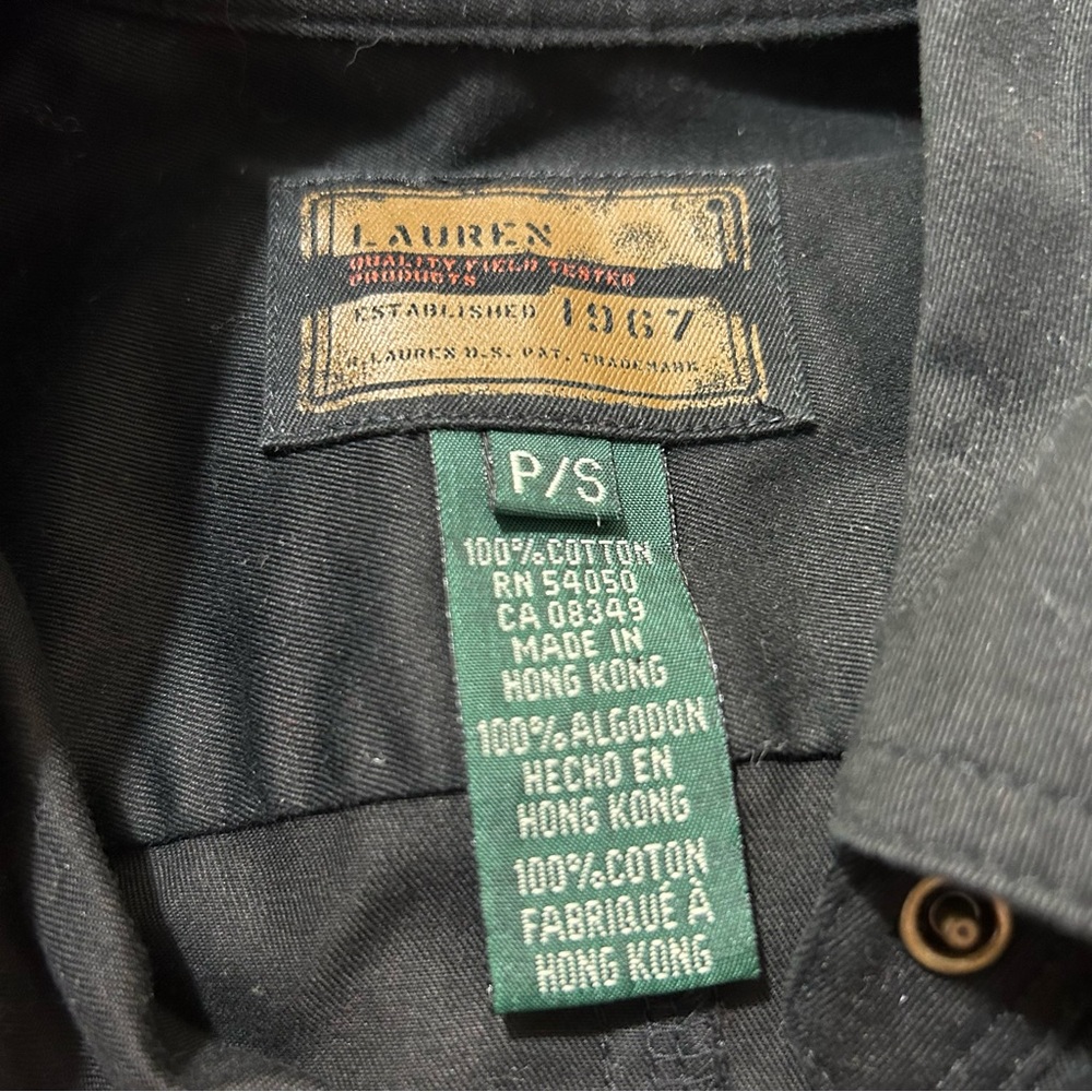 Ralph Lauren Black Safari Outfitters Utility Shirt - Picture 10 of 11